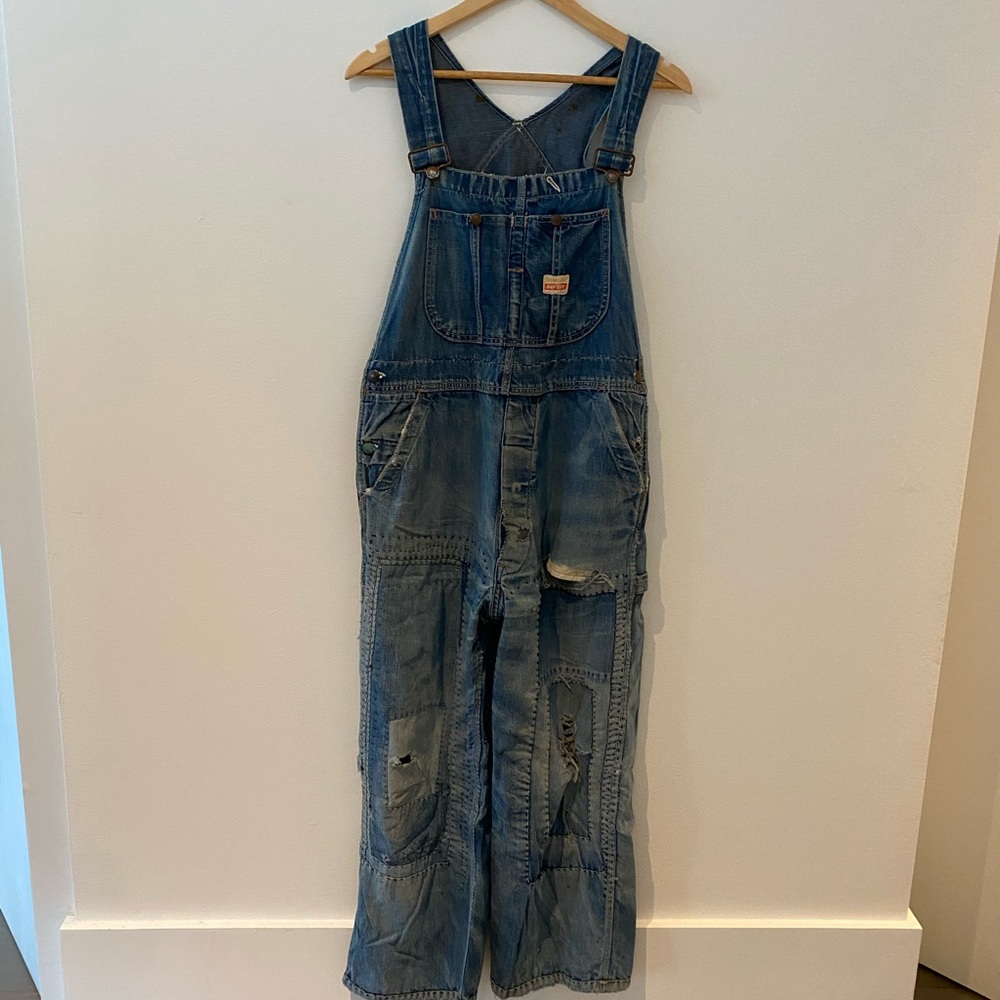 Vintage denim overalls